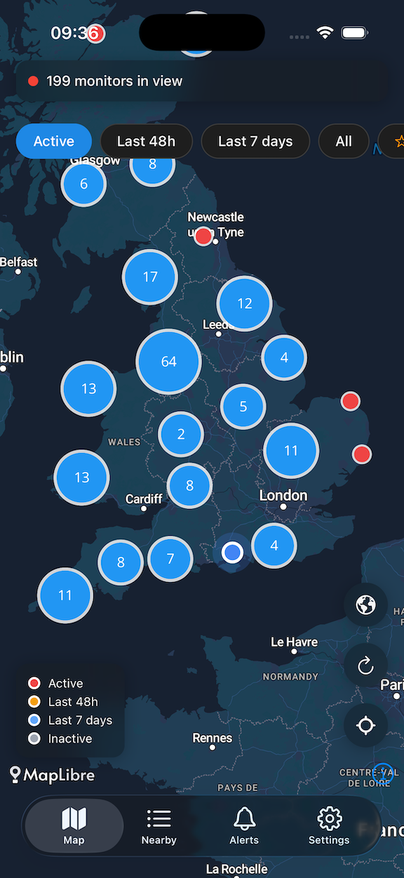 Sewage Spy App - Interactive Map